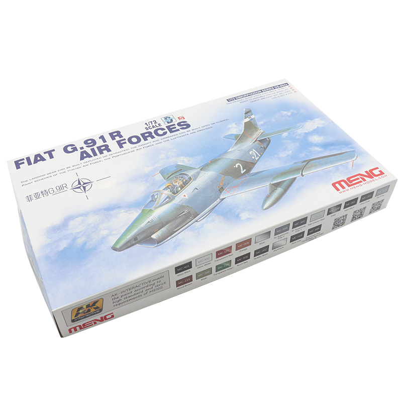 恒辉模型 MENG DS-004S 1/72菲亚特G.91R战斗机拼装模型-图3