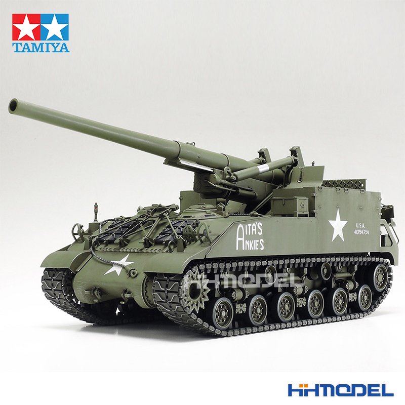 恒辉田宫TAMIYA 35351 1/35 M40 155mm自行火炮附兵人拼装模型-图1