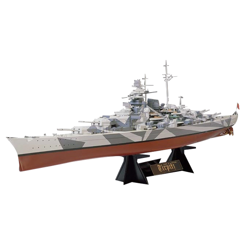 恒辉模型 田宫TAMIYA 78015 1/350 提尔皮茨号战列舰 拼装模型 - 图3