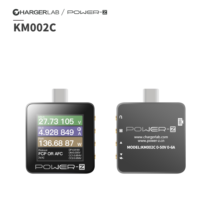 ChargerLAB POWER-Z USB PD3.1协议50V10A双Type-C测试仪 KM003C-图3