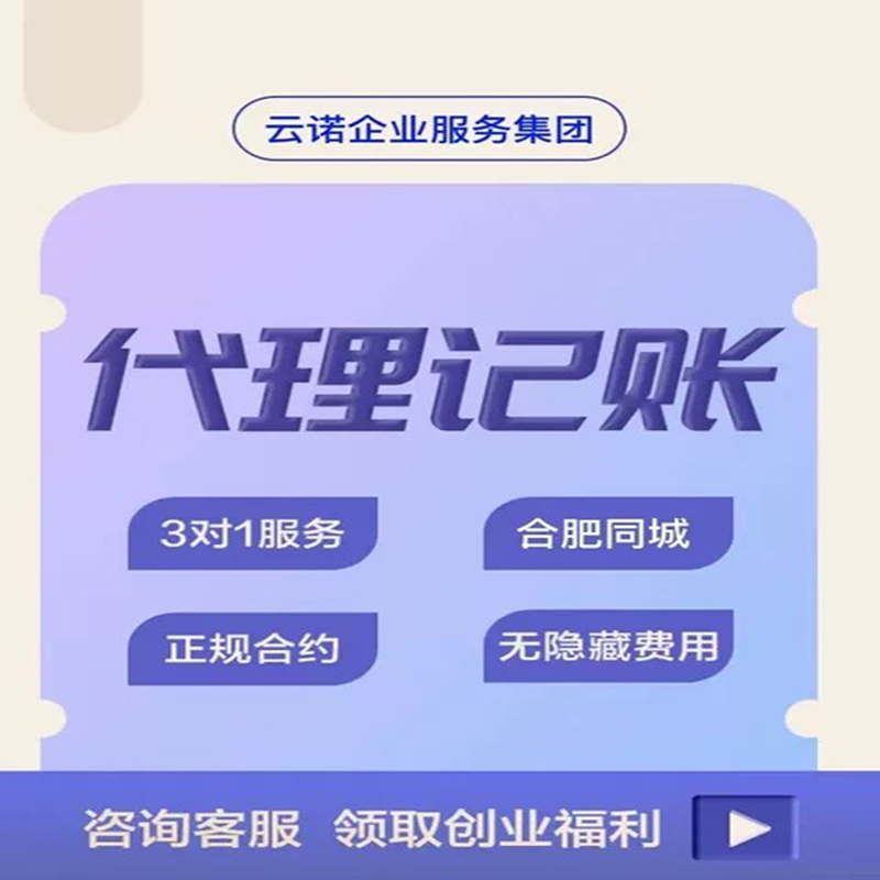 合肥南京公司注册武汉杭州工商企业代理记账报税营业执照注销代办 - 图3