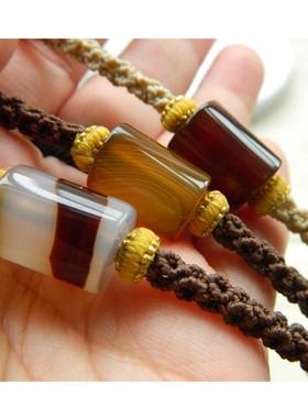 时尚手链转运珠单株手链手编玛瑙桶珠多色可选男女都可