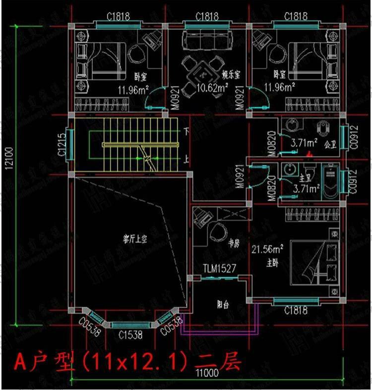 二层现代简约别墅设计图纸2层新农村自建房全套施工图效果图