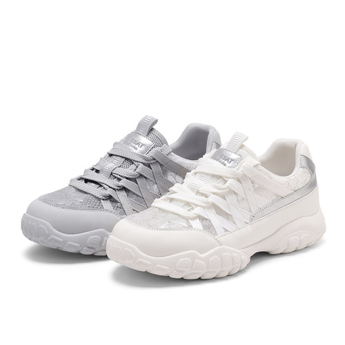 St&Sat/星期六春夏蕾丝芭蕾德训鞋厚底增高休闲单鞋女SSD2112W2C - 图3