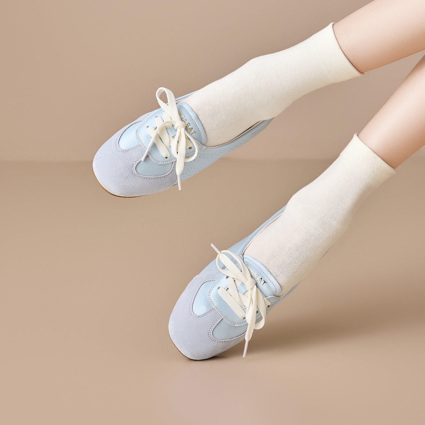 St&Sat/星期六春秋新款浅口芭蕾德训鞋平底休闲单鞋女SSE1111C32,淘宝优惠券,粉丝福利购,淘宝优惠卷