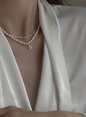 波光粼粼敲闪绝美轻奢小众项链