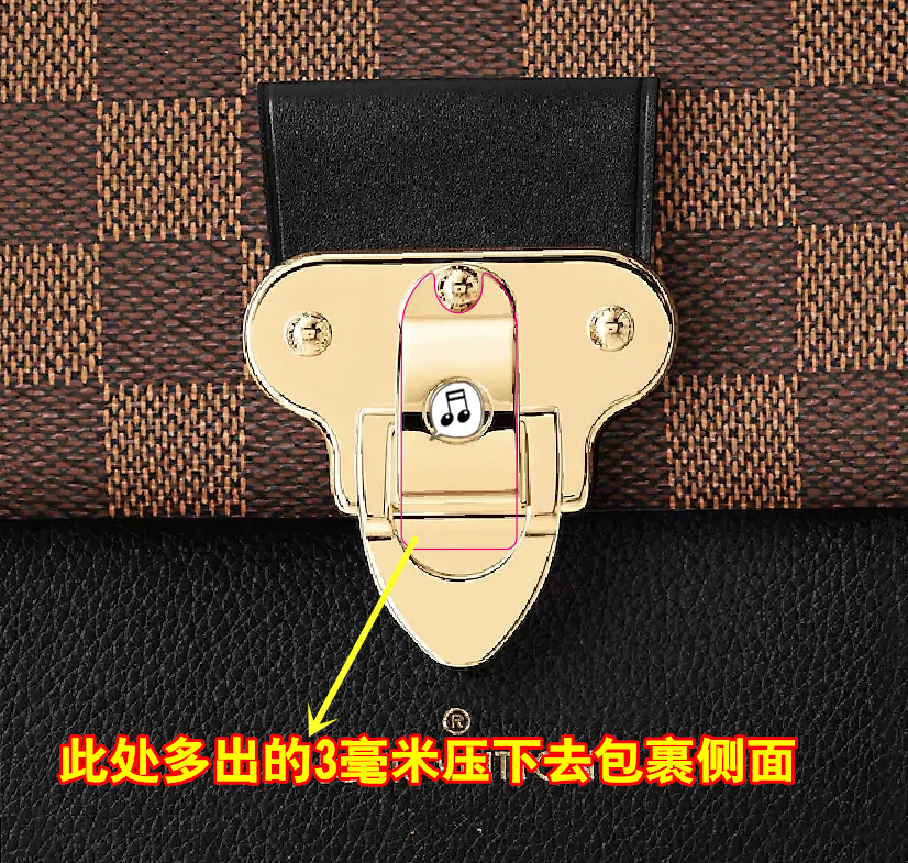 适用于LV VAVIN 小号PM/BB包五金贴膜防剐蹭lv包保护膜绿盾水晶膜 - 图1