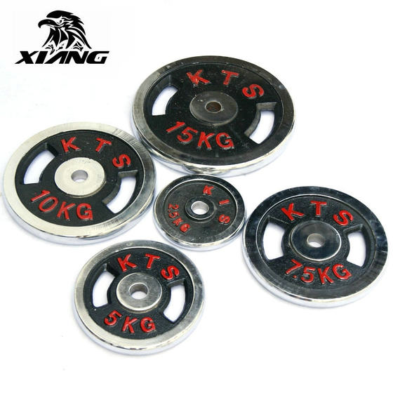 Hibiki full weight electroplated red barbell plates