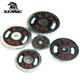 Hibiki full weight electroplated red barbell plates
