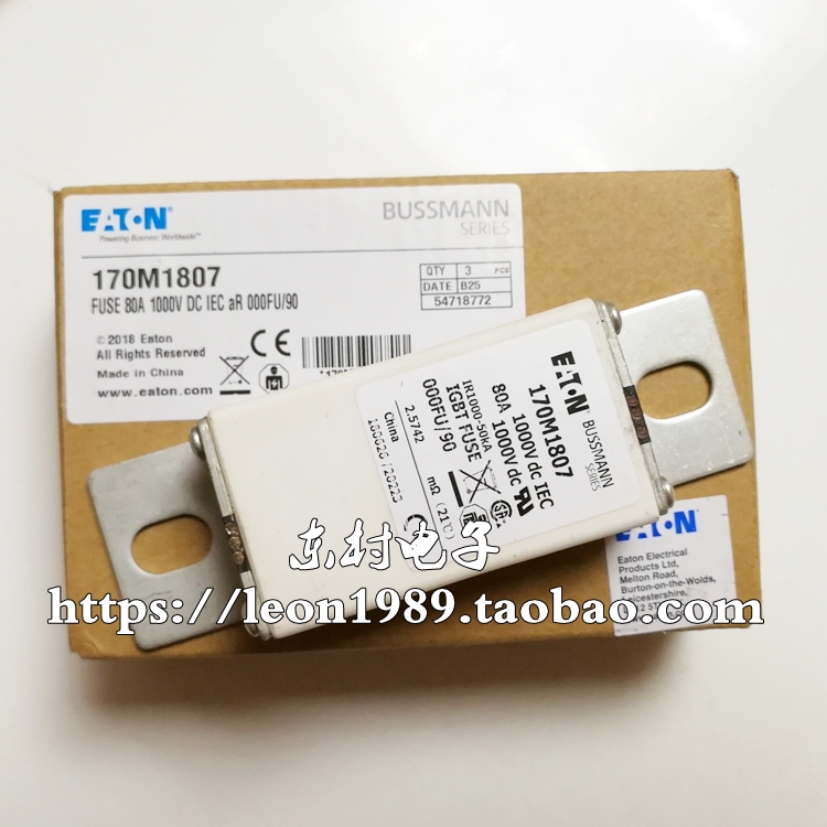 BUSSMANN保险丝 IGBT FUSE熔断器 000FU/90 170M1807 1000V 80A - 图0