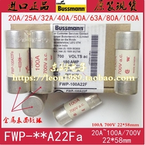 American Bussmann fuse FWP-100A22F 40A 50A 63A 63A FWP-80A22Fa 700V