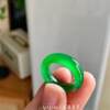 Ice full color spicy green ring imperial green jade ring
