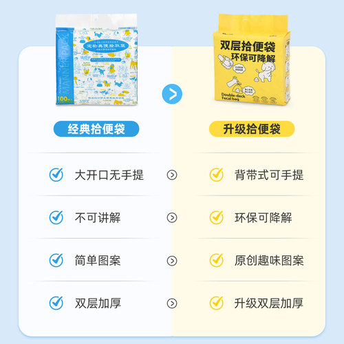 狗狗宠物拾便袋捡屎袋外出遛狗捡狗便神器小狗便便袋粪便袋垃圾袋 - 图0