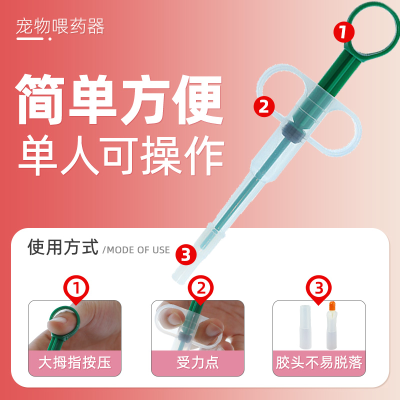 宠物喂药器猫咪喂水喂奶针筒家用幼猫喂药神器狗狗吃药注射器用品 - 图1