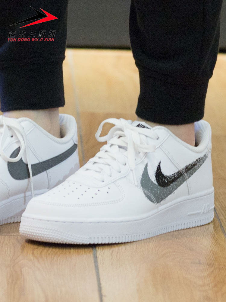 耐克2023夏新款Air Force 1 Low AF1双勾运动休闲板鞋 FD0660-100 - 图1