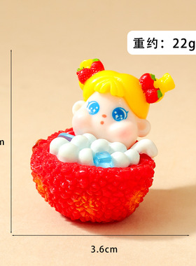 潮玩盲袋ins可爱风彩绘水果捞