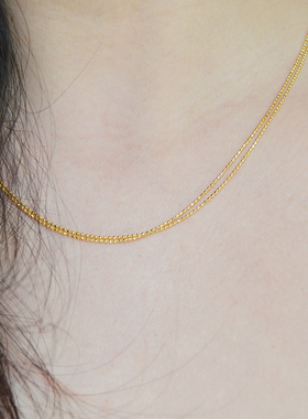 暮城珠宝纯银珠珠链女闪亮