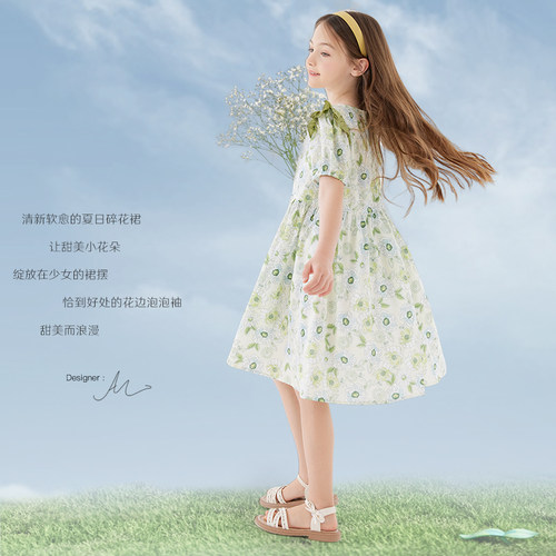 女童连衣裙夏季纯棉儿童裙子2026新款夏装中大童洋气薄款公主裙 - 图2