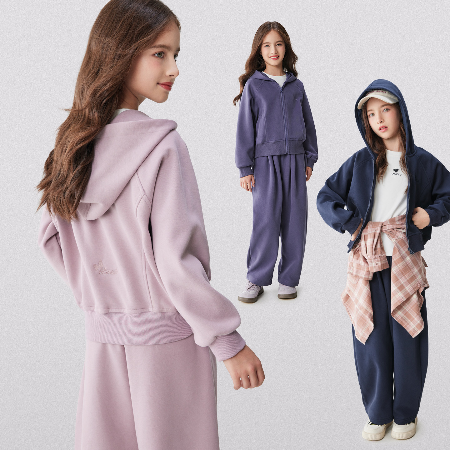 女童运动套装儿童春秋装新款外套休闲裤两件套中大童洋气卫衣卫裤,淘宝优惠券,粉丝福利购,淘宝优惠卷