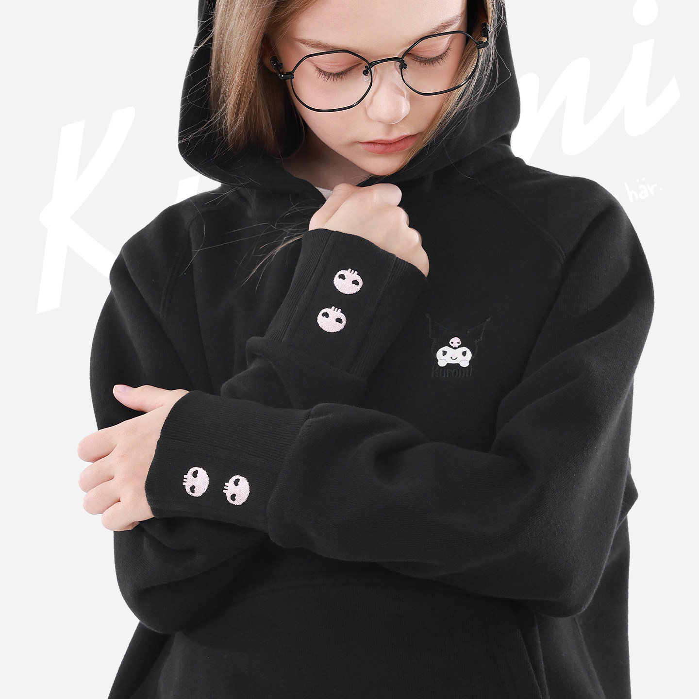 酷洛米女童卫衣秋季新款儿童衣服大童上衣青少年童装女孩休闲外套,淘宝优惠券,粉丝福利购,淘宝优惠卷