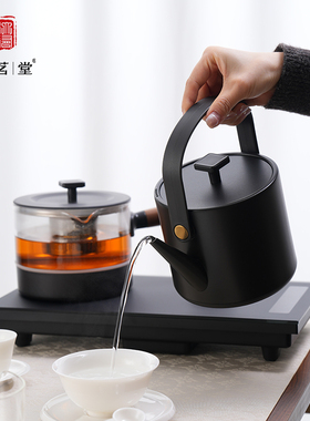 友茗堂YZ-66家用电热水壶恒温自动上水煮茶不锈钢双炉茶壶烧水壶