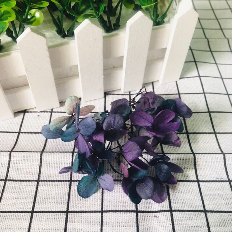 绣球花紫阳花立体木绣球复古渐变绣球花diy饰品吊坠干花永生绣球 顺峰干花工艺品 淘优券