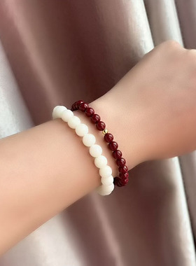 菩提红色朱砂文玩手串