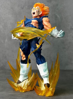 七龙珠动漫 站姿 魔化 战损 贝吉塔 自爆魔贝 雕像模型手办摆件