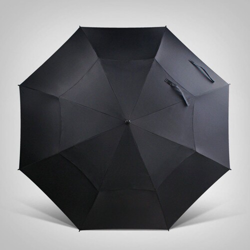 广告定制礼品雨伞可印logo长柄晴雨两用黑胶伞大号高尔夫汽车伞男 - 图3