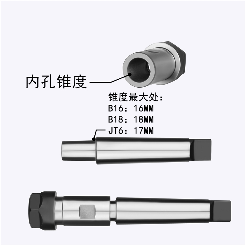 ER钻夹头 B16/B18/JT6-ER11/ER16/ER20/ER25/ER32  代替钻夹头 - 图0