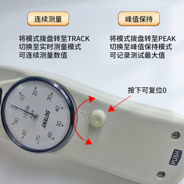 Edbor Pointer Push and Pull meter