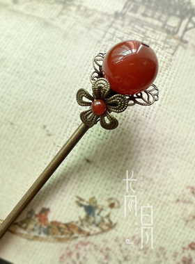 发饰古代流苏步摇簪子cos花钗