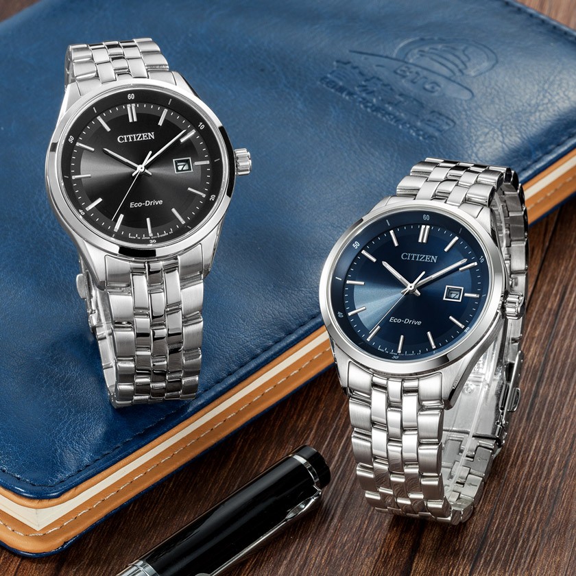 西铁城官网日本正品光动能钢带腕表 西铁城手表日韩腕表