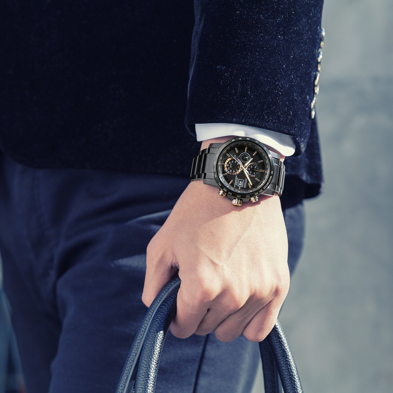 西铁城日本官方正品光动能系列男表 西铁城手表日韩腕表