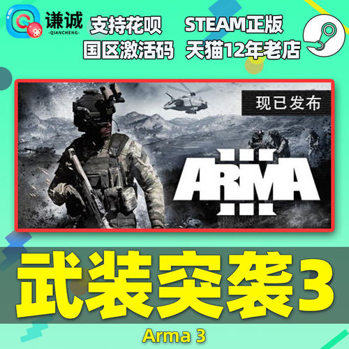 steam 武装突袭3 Arma 3 国区激活码cdkey 中文 PC 正版游戏 - 图0