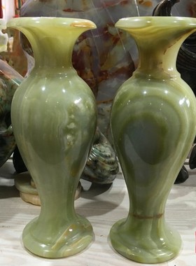 吉祥天然阿富汗玉石绿色送礼摆件