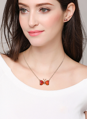 伊泰莲娜合金仿水晶女简约项链