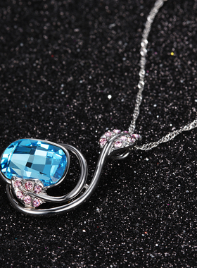 伊泰莲娜宴会款奢华仿水晶项链锁骨短链个性锁骨链节日礼物送女友