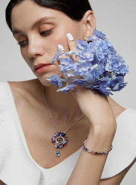 伊泰莲娜女合金锆石渐变设计