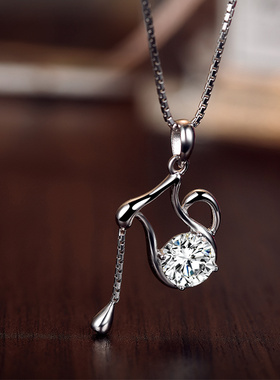 伊泰莲娜s925银12星座吊坠项链