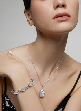 送朋友猫眼石伊泰莲娜手链简约女