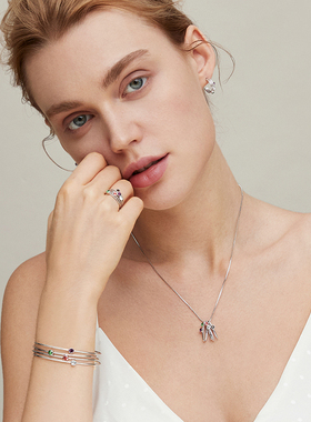 伊泰莲娜项链女网红吊圆圈