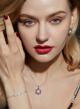 伊泰莲娜项链女锁骨链简约大方心花怒放系列甜美配饰节日礼物