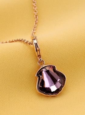 伊泰莲娜扇形项链女简约高级感轻奢高级小众百搭锁骨项链520礼物