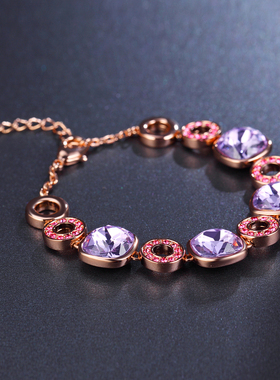 伊泰莲娜清爽蓝色高级感手链女简约手链轻奢气质手饰两色可选