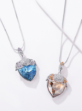 伊泰莲娜项链女ol气质夏天蓝色