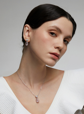 伊泰莲娜晶项链女转运珠925纯银