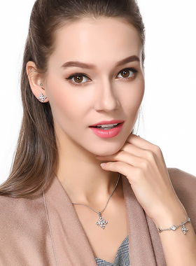 伊泰莲娜日韩版时尚风雪花项链