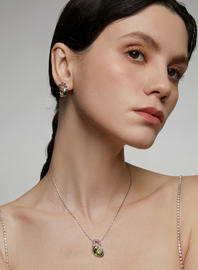 伊泰莲娜绿色项链女士潮流简约