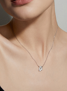 伊泰莲娜万圣节阿飘少女感趣味搞怪小众设计项链独特个性锁骨链